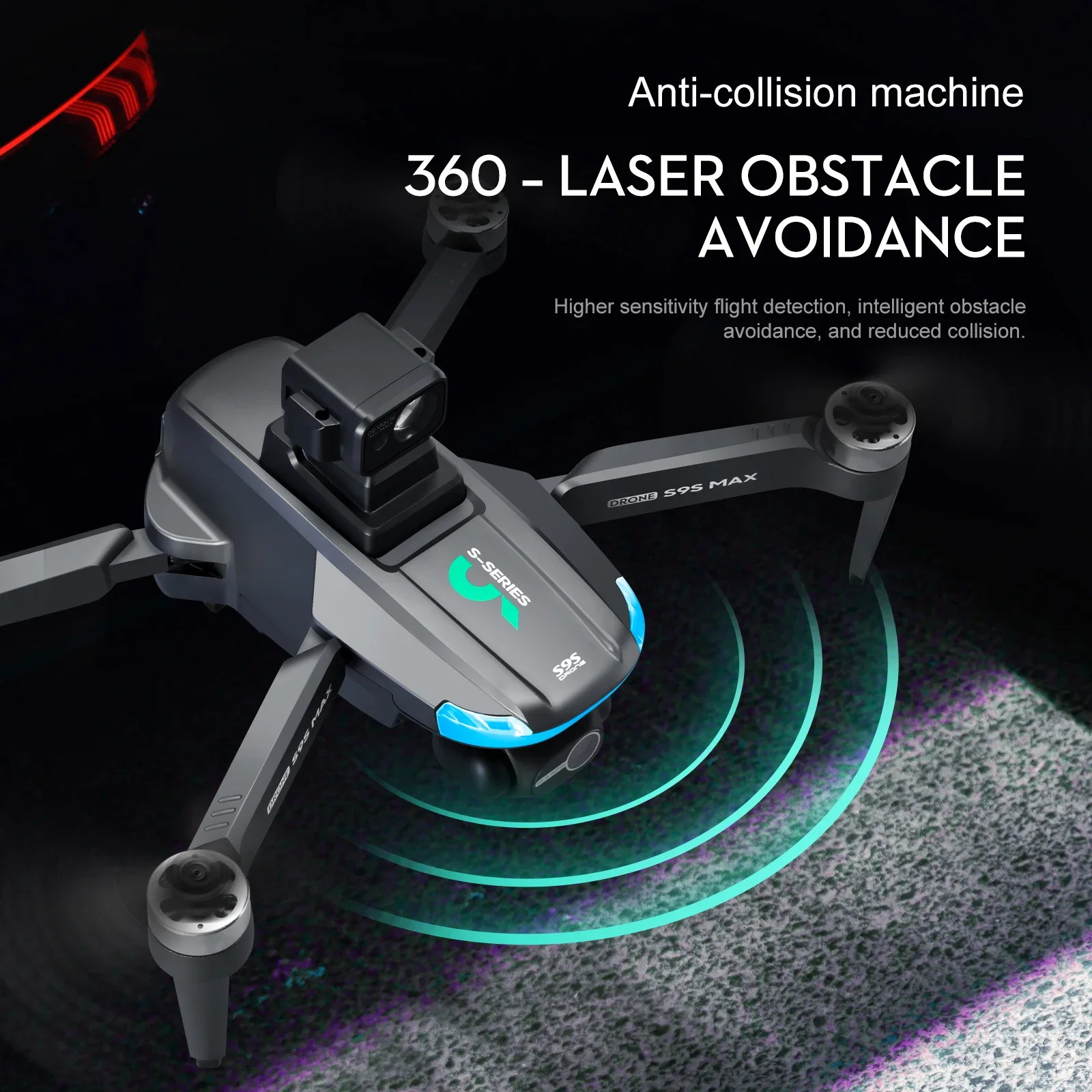 NOWOŚĆ S9S MAX MINI Drone 4K 2 – Drone Remote Controller Lanyard recenzja i cena
