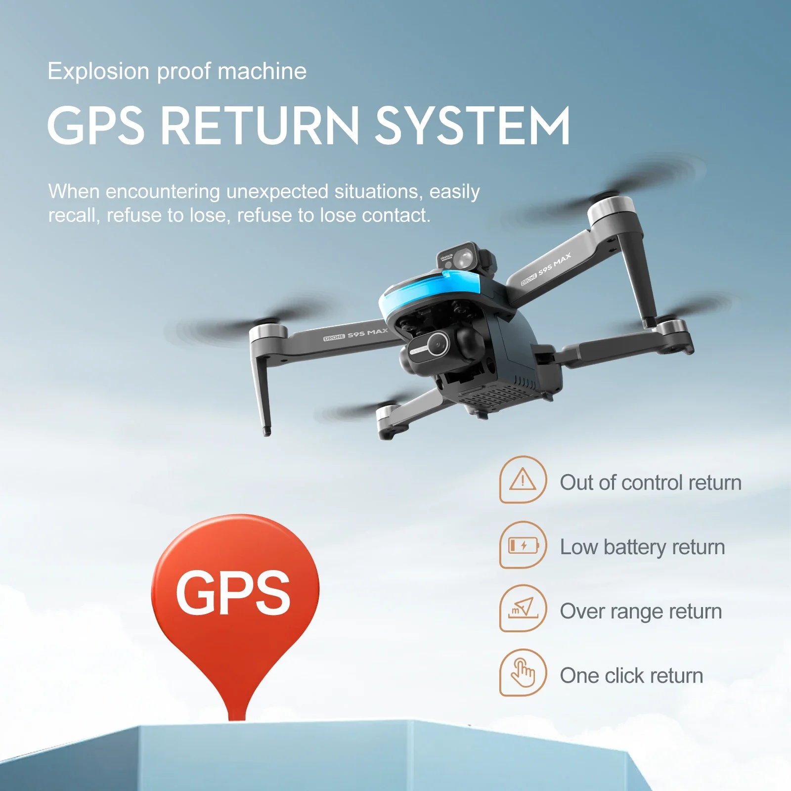 NOWOŚĆ S9S MAX MINI Drone 4K 2 – Drone Remote Controller Lanyard recenzja i cena